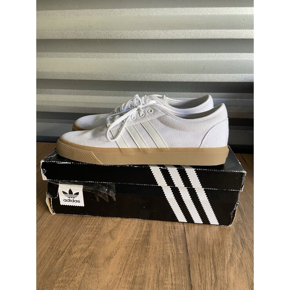 Adidas Adi Ease White Casual Shoes Sneakers Mens Size 13